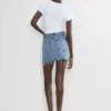 AGOLDE Minifalda con cintura en V AGOLDE Minifalda con cintura en V