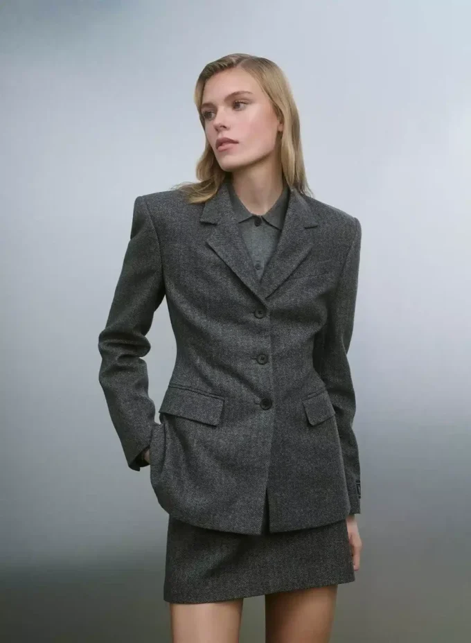 Blazer destacado – Lana de precisión Blazer destacado – Lana de precisión