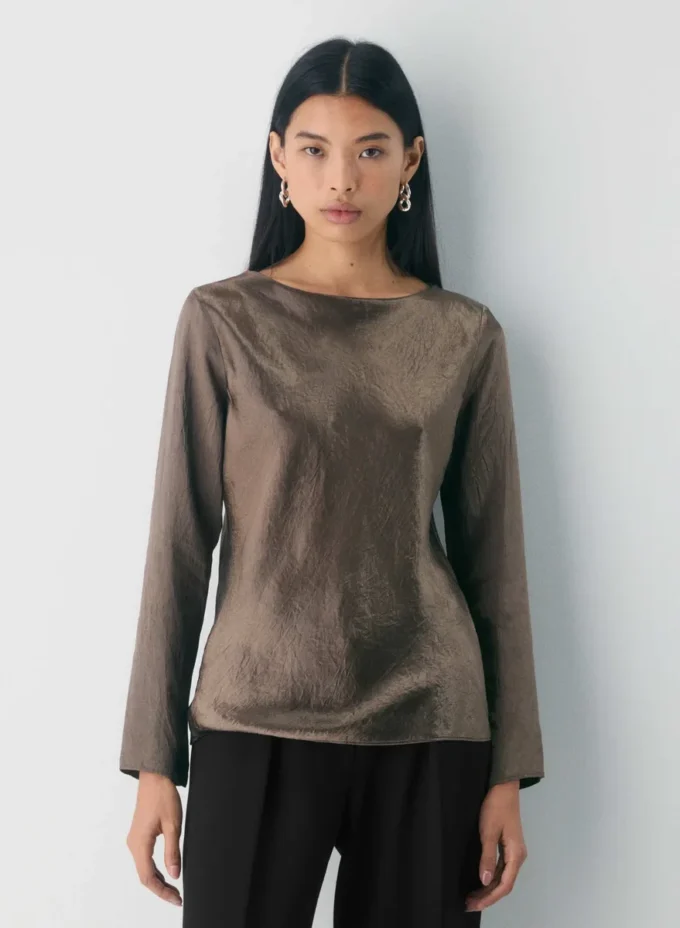 Blusa de satén Hastings Blusa de satén Hastings