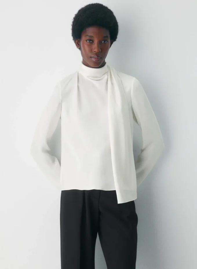 Blusa de satén Macintosh