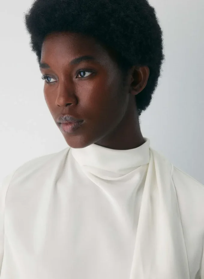 Blusa de satén Macintosh