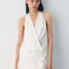 Blusa halter de satén Martini Blusa halter de satén Martini