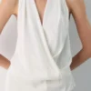 Blusa halter de satén Martini Blusa halter de satén Martini