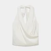 Blusa halter de satén Martini Blusa halter de satén Martini
