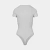 Body de cuello redondo con costuras elásticas HomeStretch™