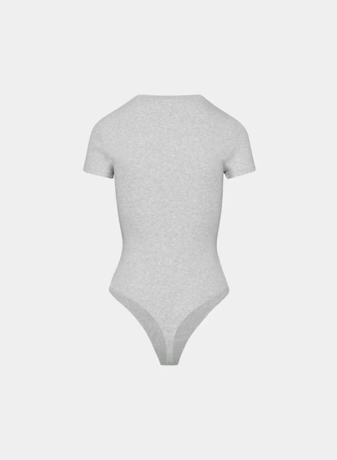 Body de cuello redondo con costuras elásticas HomeStretch™