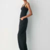 Body de cuello redondo con ribete HomeStretch™