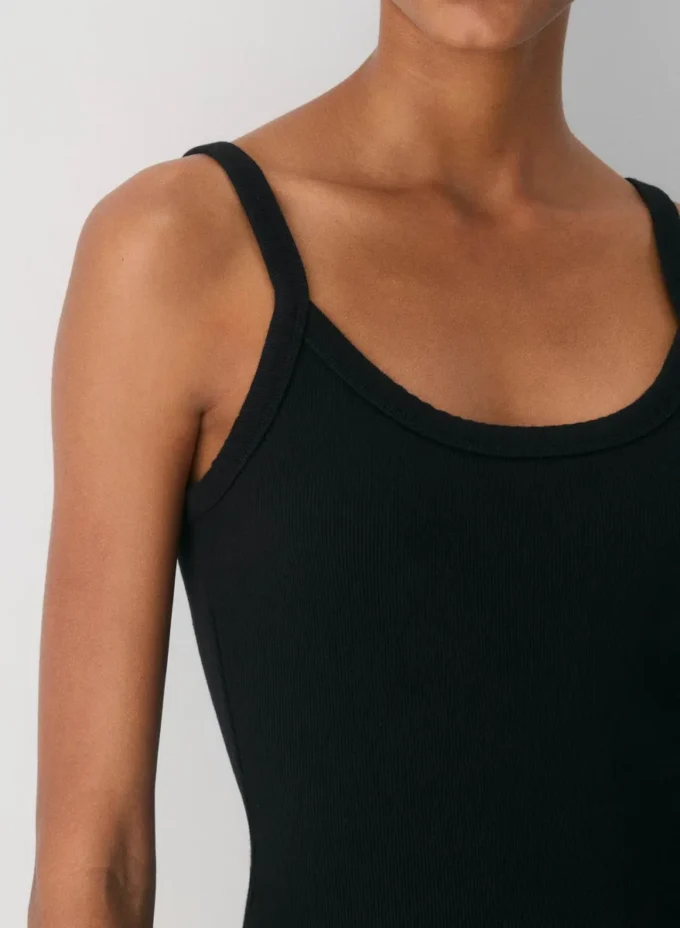Body de cuello redondo con ribete HomeStretch™