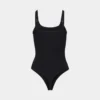 Body de cuello redondo con ribete HomeStretch™