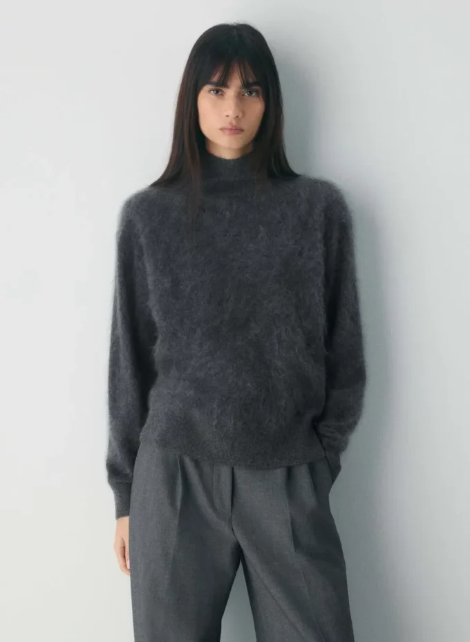 Brushed Cashmere Cuello alto holgado Brushed Cashmere Cuello alto holgado