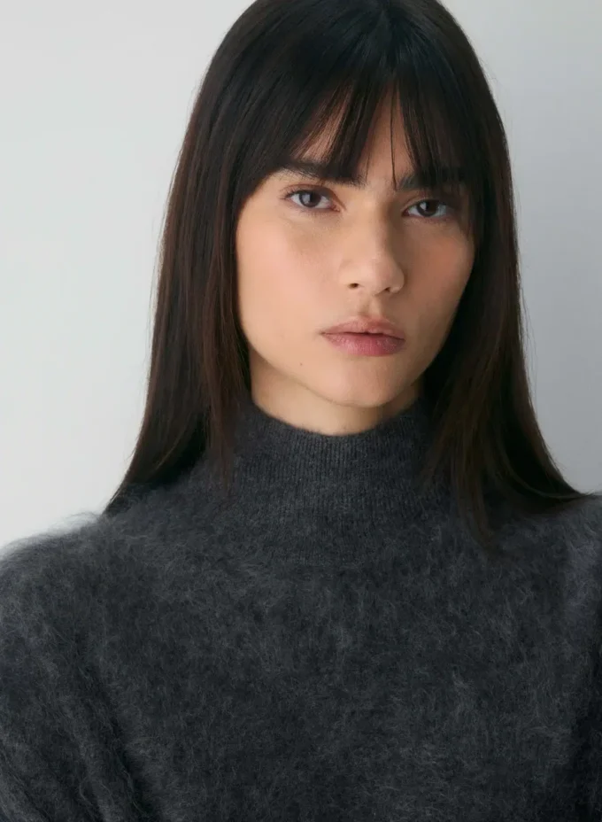 Brushed Cashmere Cuello alto holgado Brushed Cashmere Cuello alto holgado