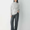 Bufanda triangular de lana merino Bufanda triangular de lana merino