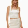 Bustier de satén brillante Bustier de satén brillante