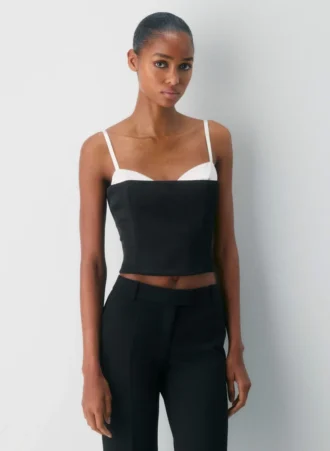 Bustier de satén hipnótico