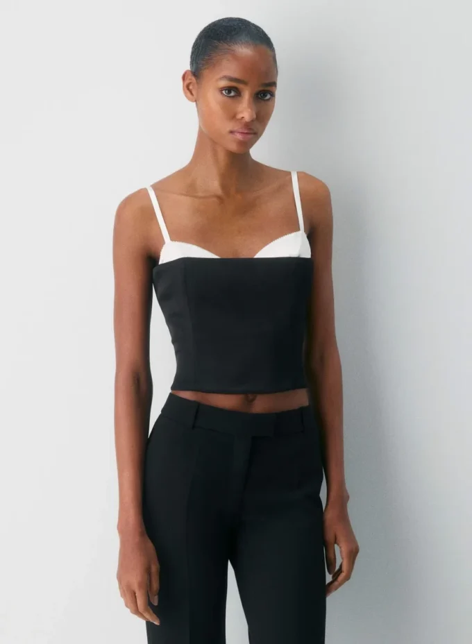 Bustier de satén hipnótico Bustier de satén hipnótico