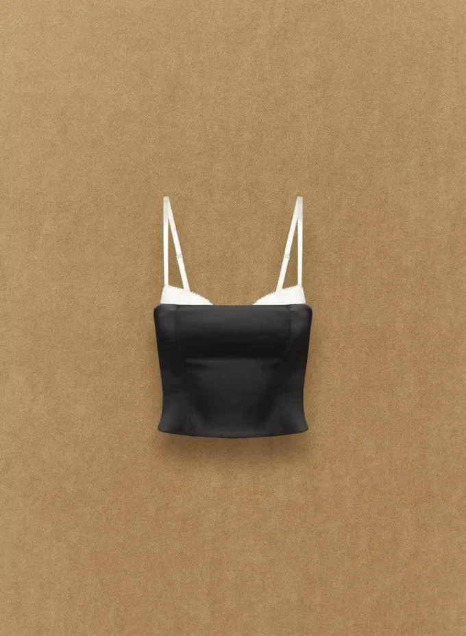 Bustier de satén hipnótico Bustier de satén hipnótico