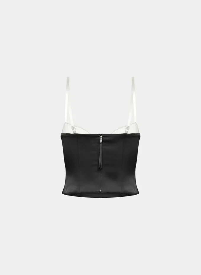 Bustier de satén hipnótico Bustier de satén hipnótico