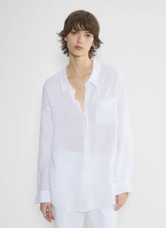 Camisa de lino relajada
