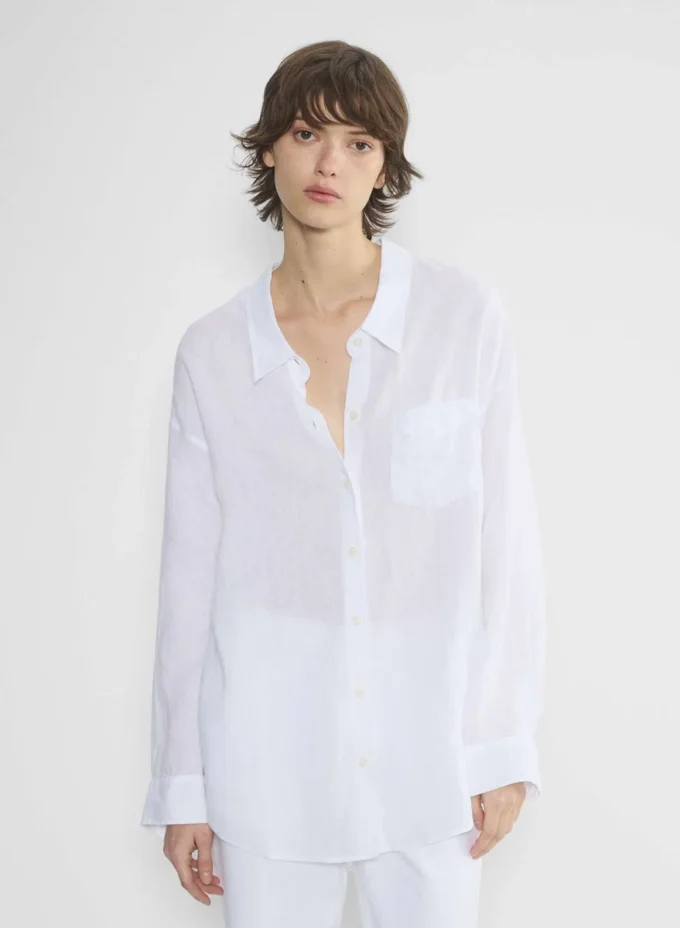 Camisa de lino relajada Camisa de lino relajada