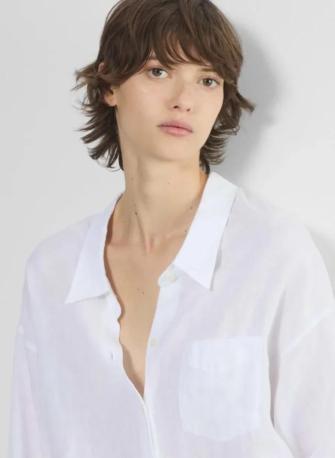 Camisa de lino relajada Camisa de lino relajada