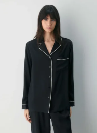 Camisa de pijama de seda Nightside