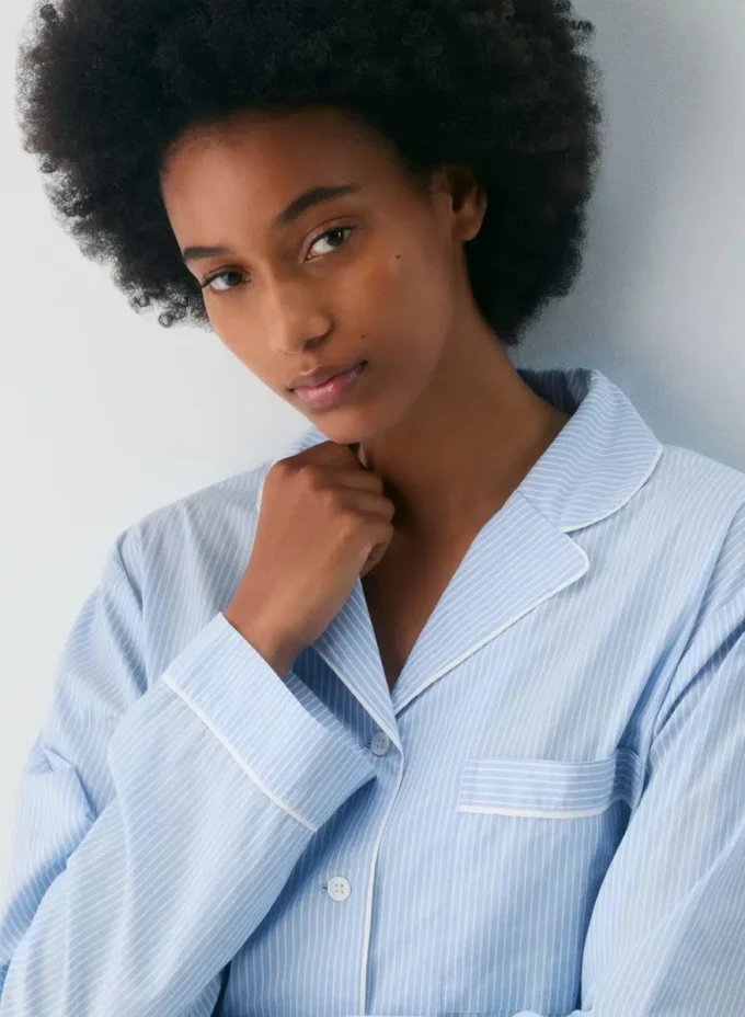 Camisa de pijama Laze Poplin Camisa de pijama Laze Poplin