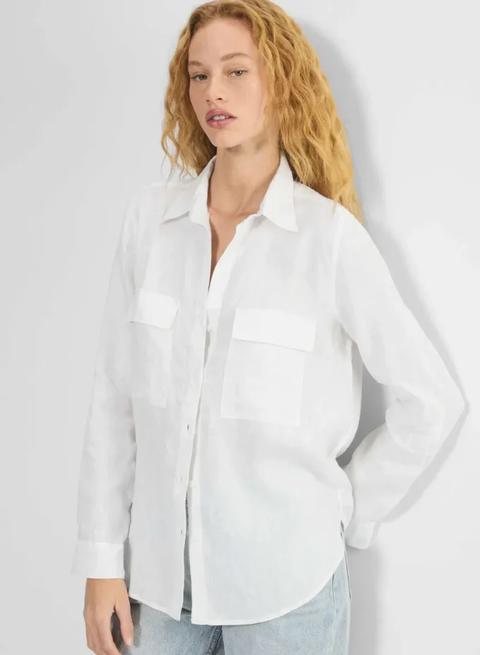 Camisa utilitaria de lino Camisa utilitaria de lino