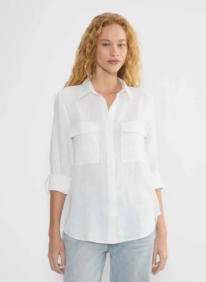 Camisa utilitaria de lino Camisa utilitaria de lino