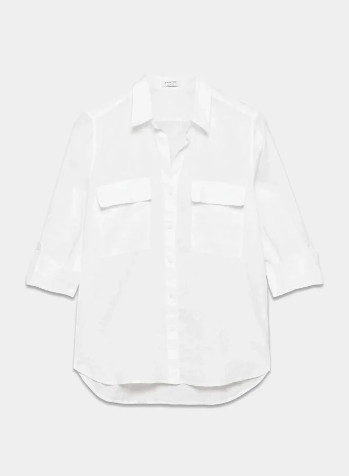 Camisa utilitaria de lino Camisa utilitaria de lino