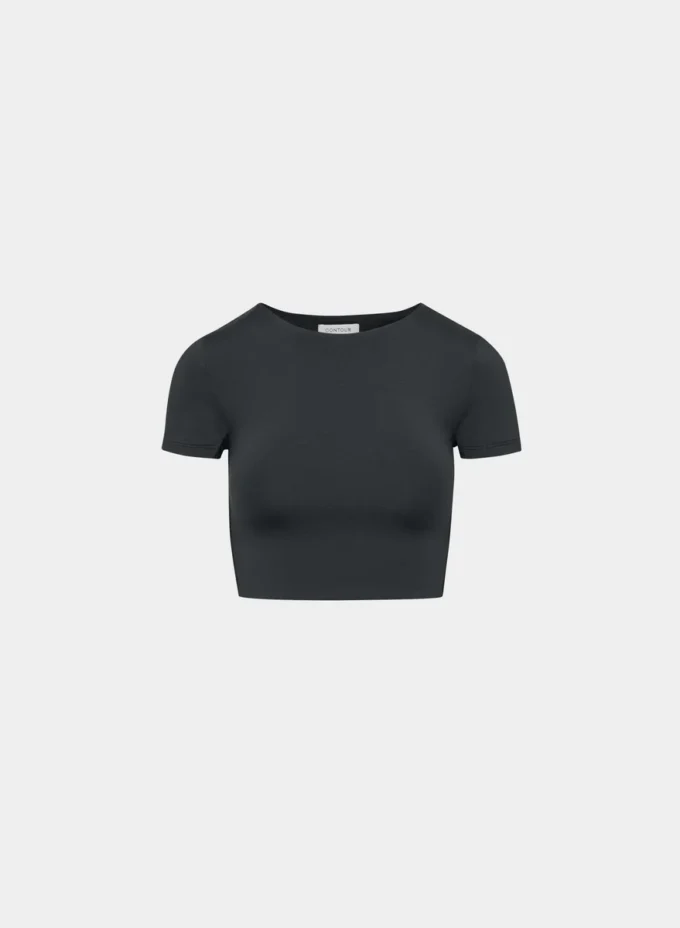 Camiseta corta con cuello redondo Original Contour