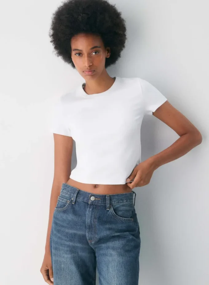 Camiseta de canalé fino BestHug™