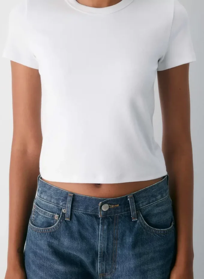 Camiseta de canalé fino BestHug™