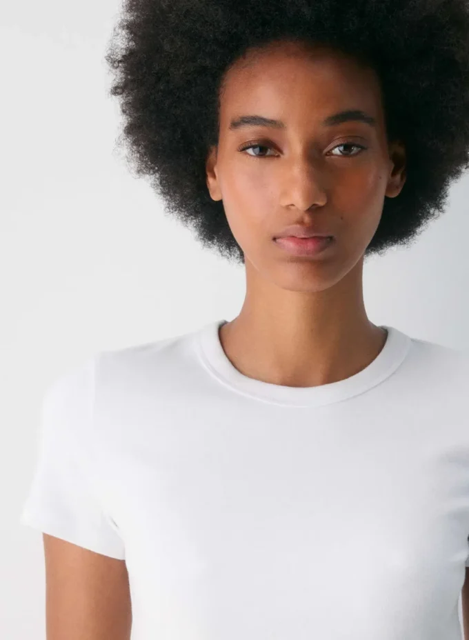 Camiseta de canalé fino BestHug™