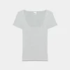 Camiseta de cuello cuadrado HomeStretch™ Rib