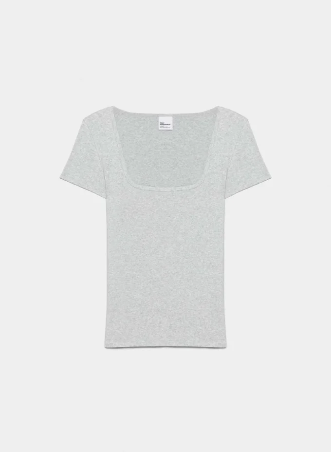 Camiseta de cuello cuadrado HomeStretch™ Rib