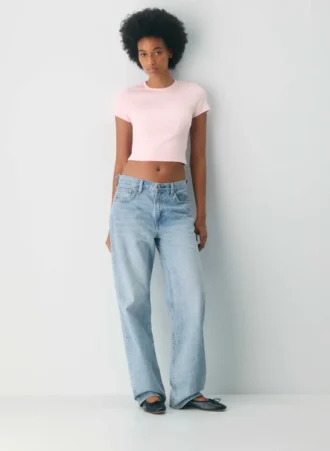 Camiseta de cuello redondo con cintura elástica HomeStretch™