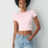 Camiseta de cuello redondo con cintura elástica HomeStretch™