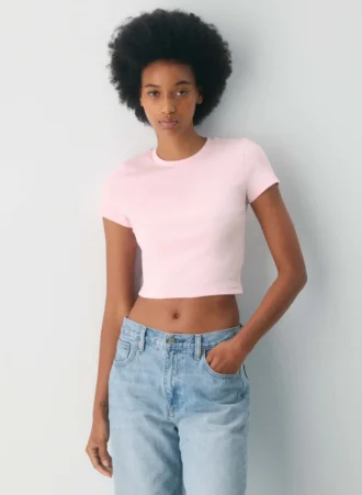 Camiseta de cuello redondo con cintura elástica HomeStretch™