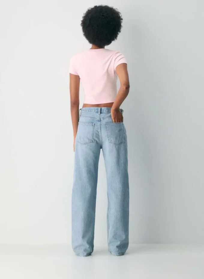 Camiseta de cuello redondo con cintura elástica HomeStretch™