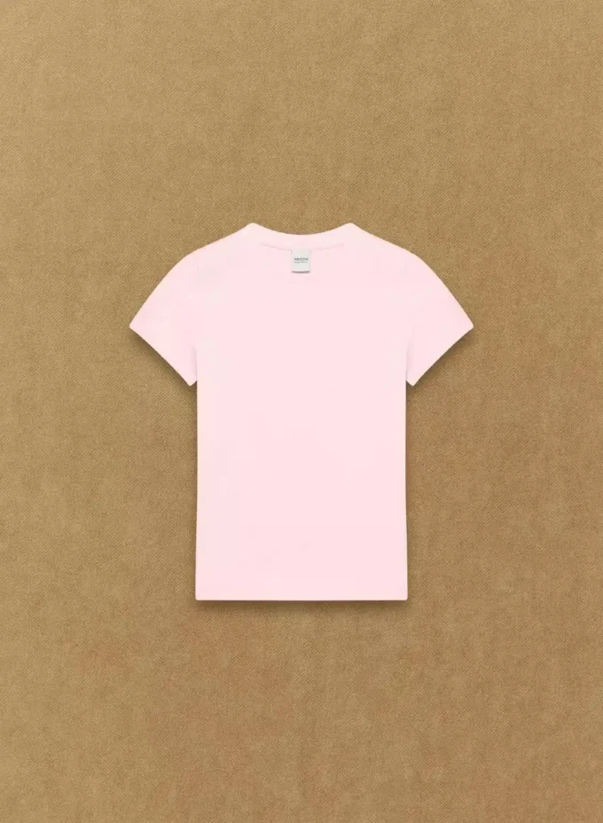 Camiseta de cuello redondo con tejido acanalado HomeStretch™
