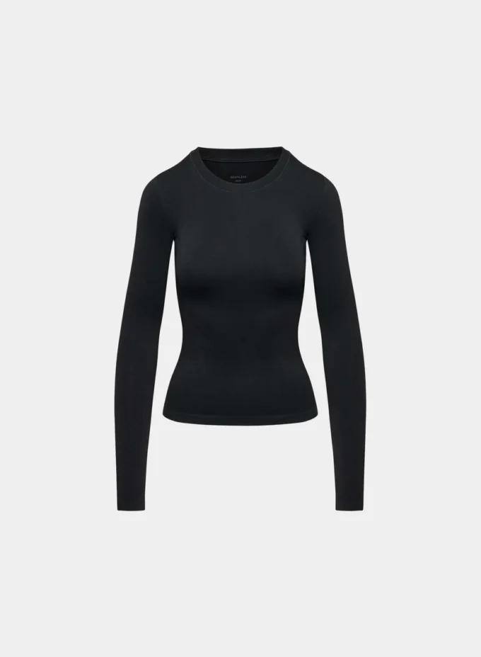 Camiseta de manga larga sin costuras Smooth Seamless Willow Hip Camiseta de manga larga sin costuras Smooth Seamless Willow Hip