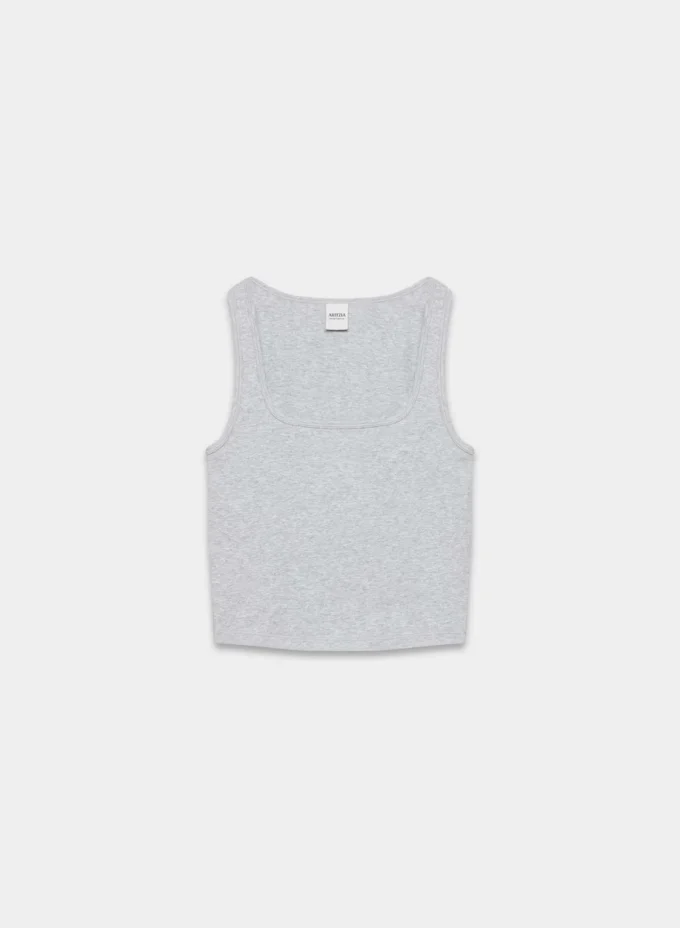 Camiseta sin mangas con cuello cuadrado HomeStretch™ Smooth Camiseta sin mangas con cuello cuadrado HomeStretch™ Smooth
