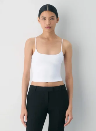 Camiseta sin mangas con cuello cuadrado y corte ajustado Original Contour de Aritzia