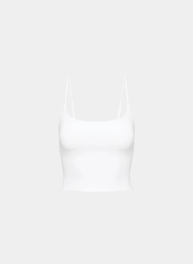 Camiseta sin mangas con cuello cuadrado y corte ajustado Original Contour de Aritzia Camiseta sin mangas con cuello cuadrado y corte ajustado Original Contour de Aritzia