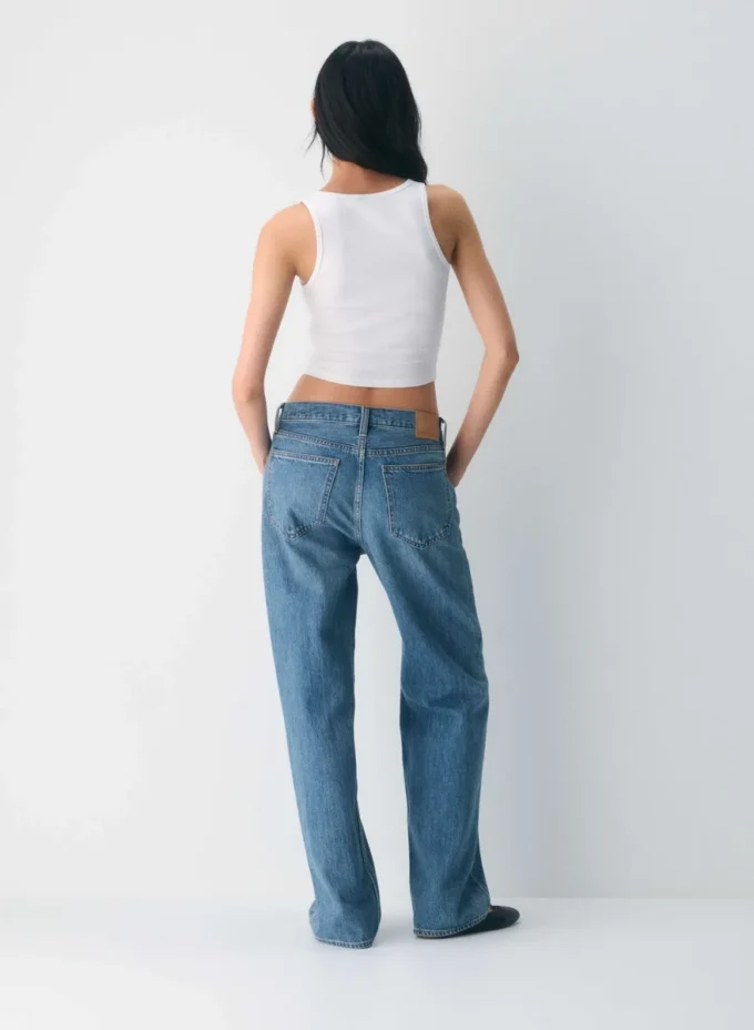 Camiseta sin mangas con cuello cuadrado y cuello acanalado HomeStretch™ Camiseta sin mangas con cuello cuadrado y cuello acanalado HomeStretch™