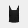 Camiseta sin mangas con cuello cuadrado y tejido Sculpt Knit
