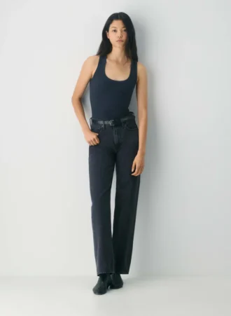 Camiseta sin mangas con cuello redondo HomeStretch™ Rib