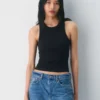 Camiseta sin mangas con cuello redondo HomeStretch™ Rib Camiseta sin mangas con cuello redondo HomeStretch™ Rib