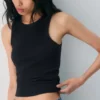 Camiseta sin mangas con cuello redondo HomeStretch™ Rib Camiseta sin mangas con cuello redondo HomeStretch™ Rib