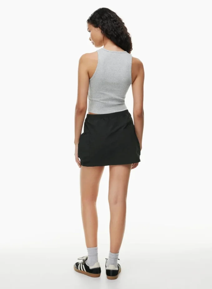 Camiseta sin mangas con cuello redondo y cintura elástica HomeStretch™ Rib Camiseta sin mangas con cuello redondo y cintura elástica HomeStretch™ Rib